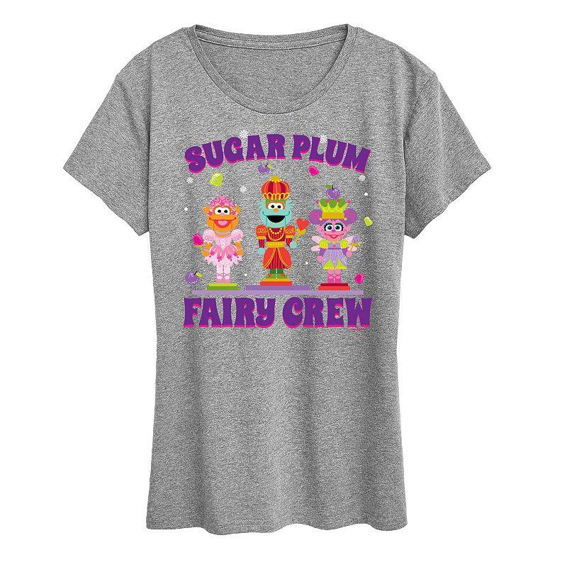 Women's Sesame Street Sugar Plum Crew Graphic Tee, Girl's,  Product Image