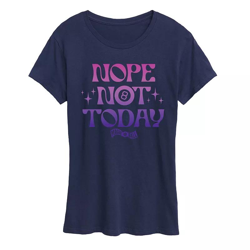 Women's Magic 8 Ball Nope Not Today Graphic Tee,  Product Image