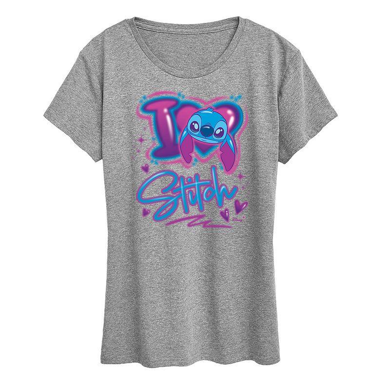 Disney's Lilo & Stitch Women's I Love Stitch Graphic Tee,  Product Image