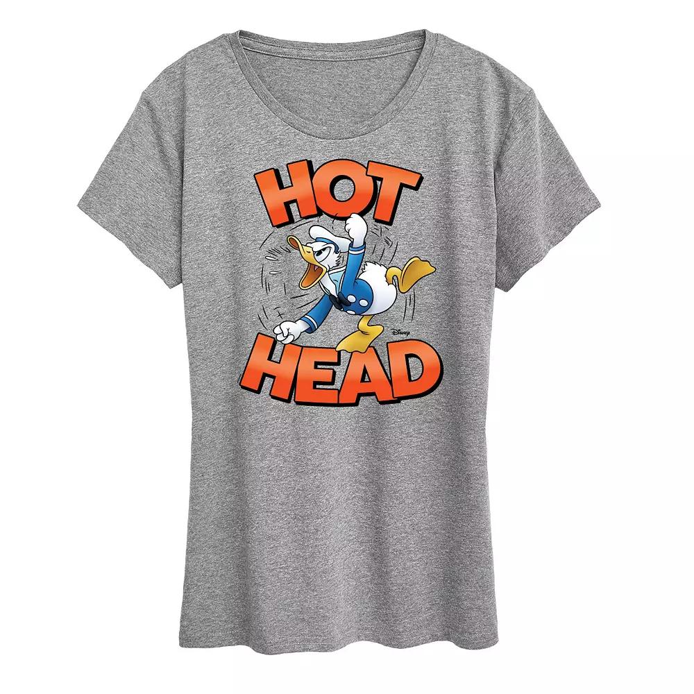 Disney's Donald Duck Women's Hot Head Graphic Tee,  Product Image
