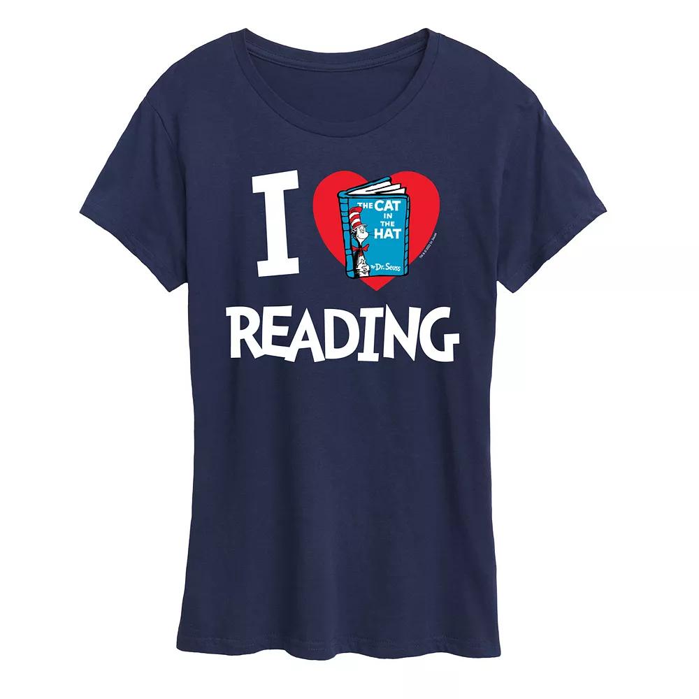 Women's Dr. Seuss I Love Reading Graphic Tee,  Product Image