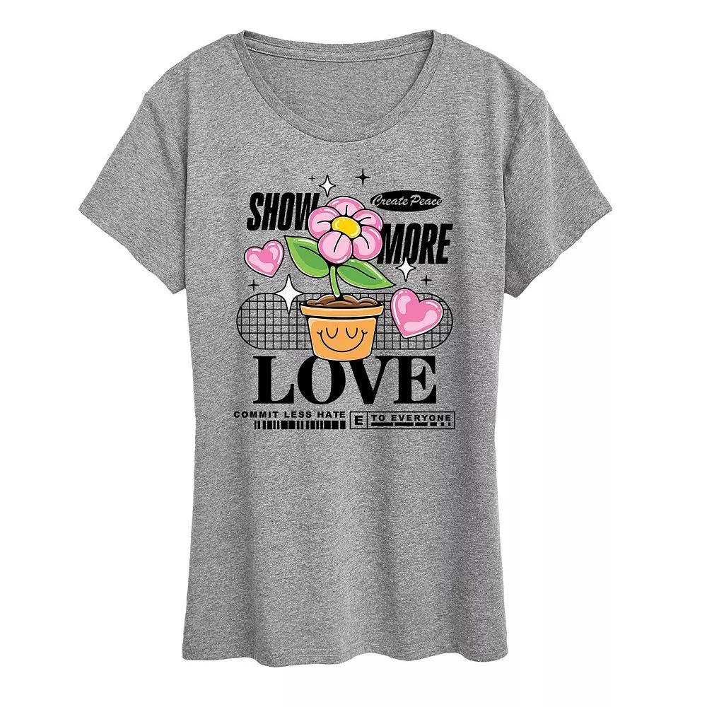 Women's Show More Love Graphic Tee, Girl's,  Product Image