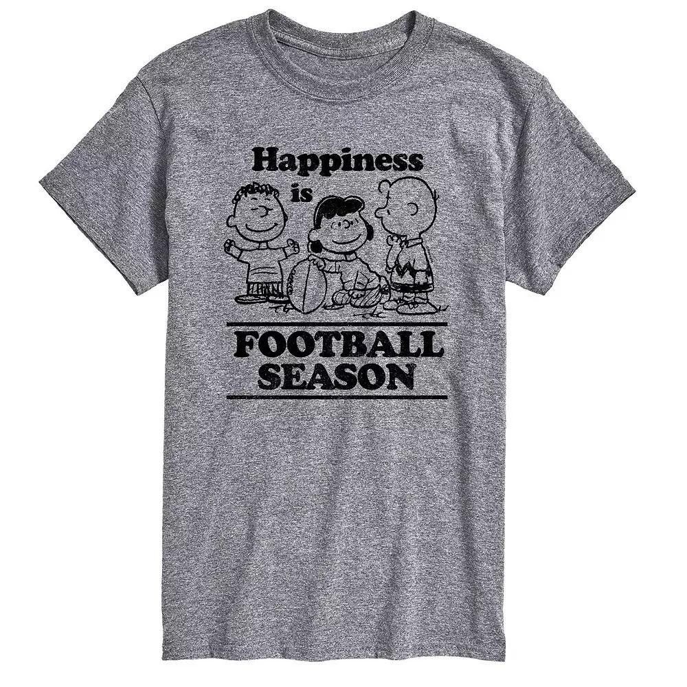 Men's Peanuts Happiness Is Football Season Tee,  Product Image