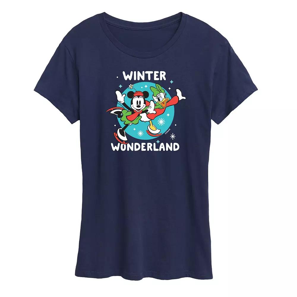 Disney's Mickey Mouse Women's Winter Wonderland Graphic Tee, Girl's,  Product Image