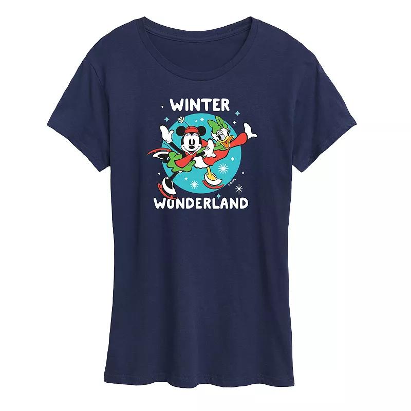 Disney's Mickey Mouse Women's Winter Wonderland Graphic Tee, Girl's,  Product Image