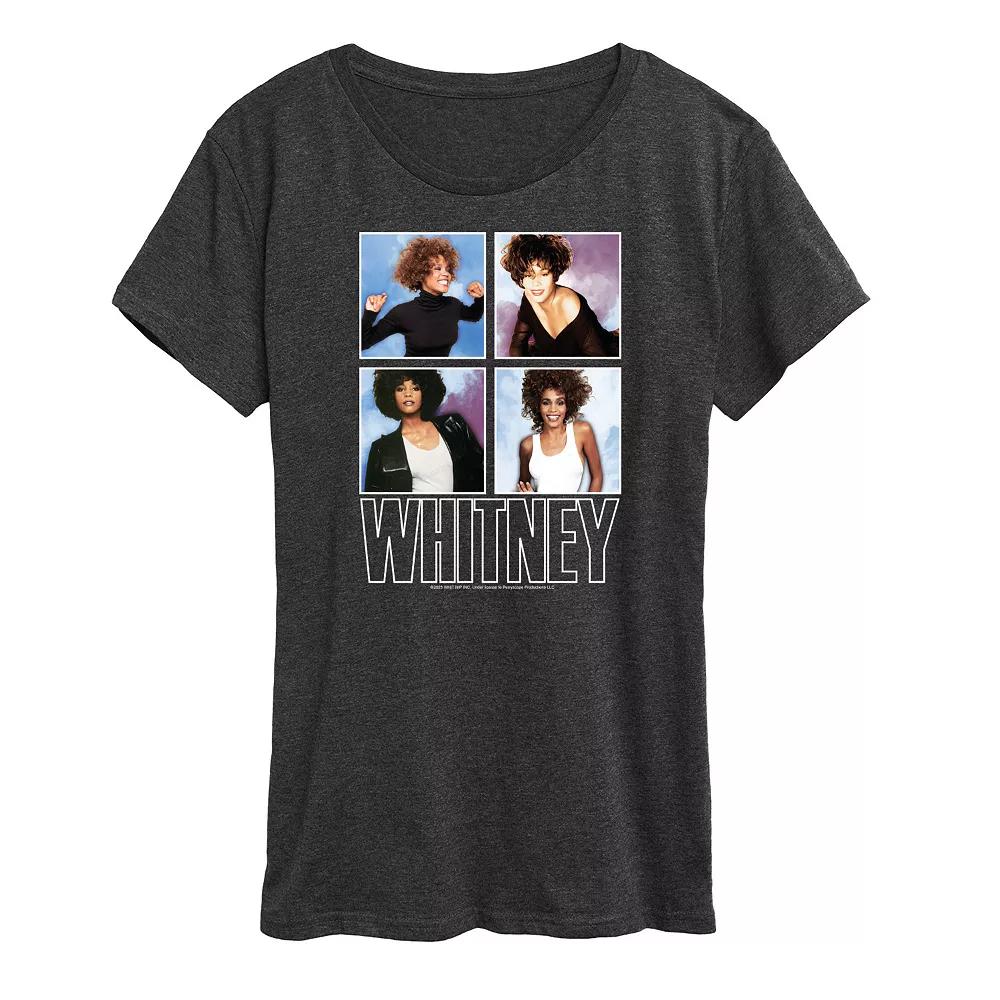 Women's Whitney Houston Grid Graphic Tee,  Product Image