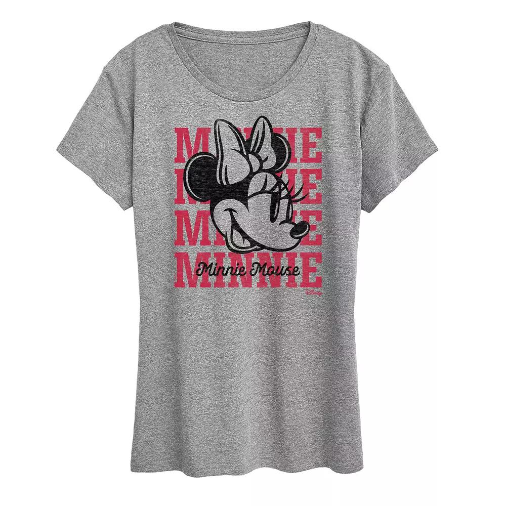 Disney's Minnie Mouse Women's Repeated Graphic Tee,  Product Image