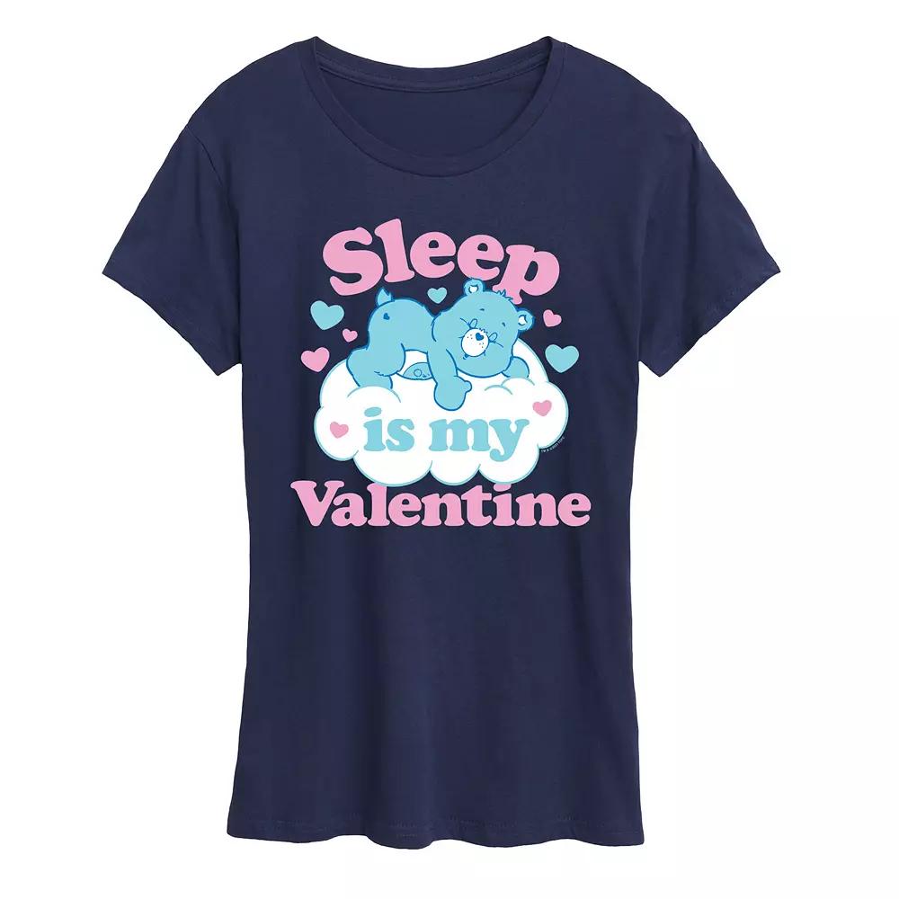 Women's Care Bears Sleep Is My Valentine Graphic Tee,  Product Image