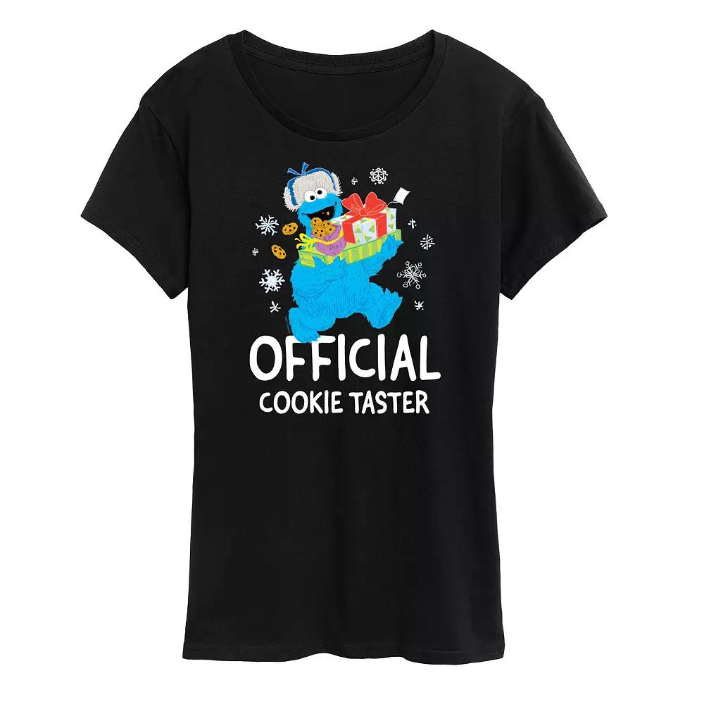 Women's Sesame Street Cookie Taster Graphic Tee, Girl's,  Product Image