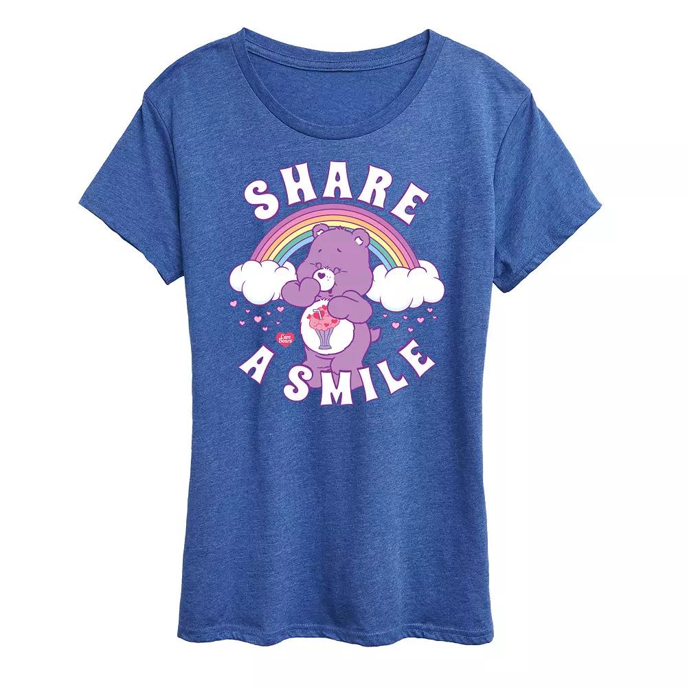 Women's Care Bears Share A Smile Graphic Tee, Girl's,  Product Image