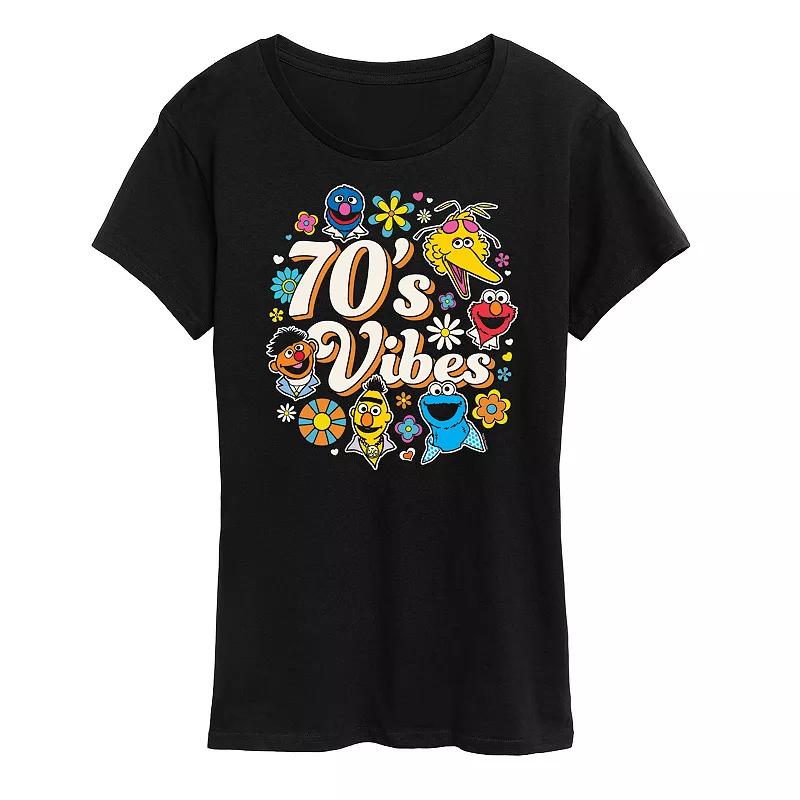 Women's Sesame Street 70's Vibes Graphic Tee,  Product Image