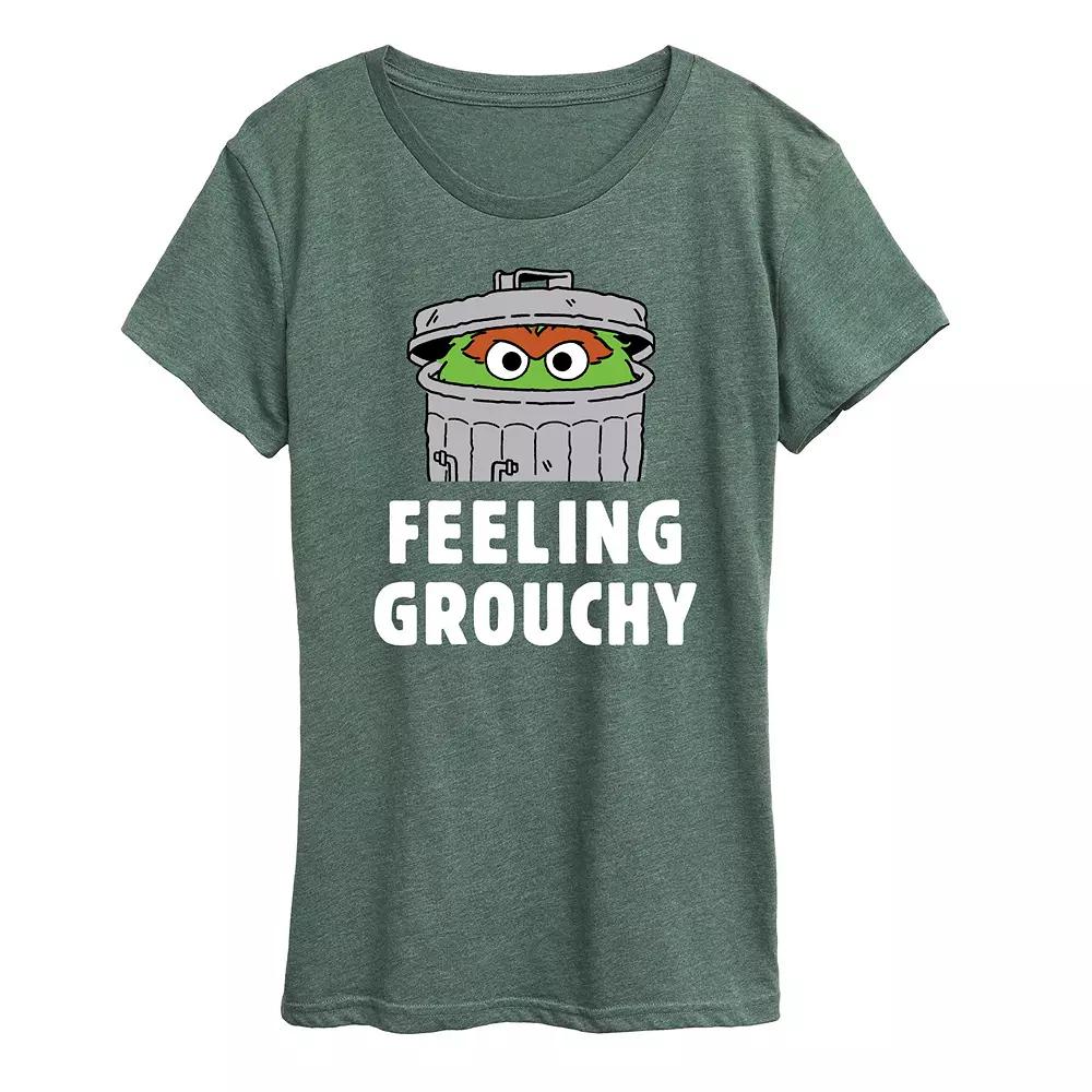 Women's Sesame Street Feeling Grouchy Graphic Tee,  Product Image
