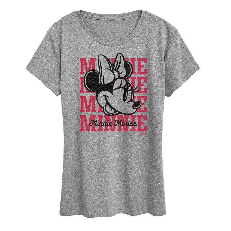 Disney's Minnie Mouse Women's Repeated Graphic Tee,  Product Image