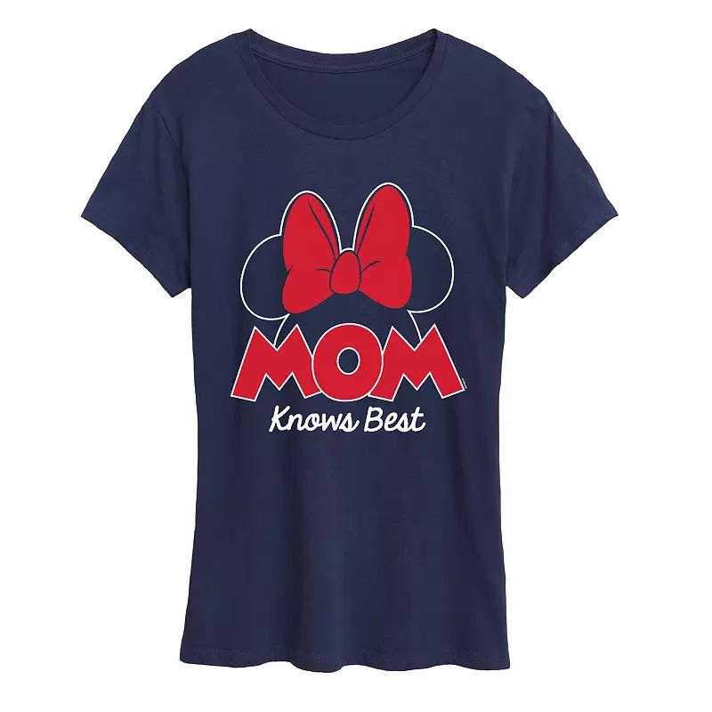 Disney's Minnie Mouse Women's Mom Knows Best Graphic Tee,  Product Image
