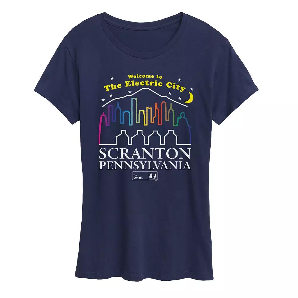Women's The Office The Electric City Scranton Pa Graphic Tee,  Product Image