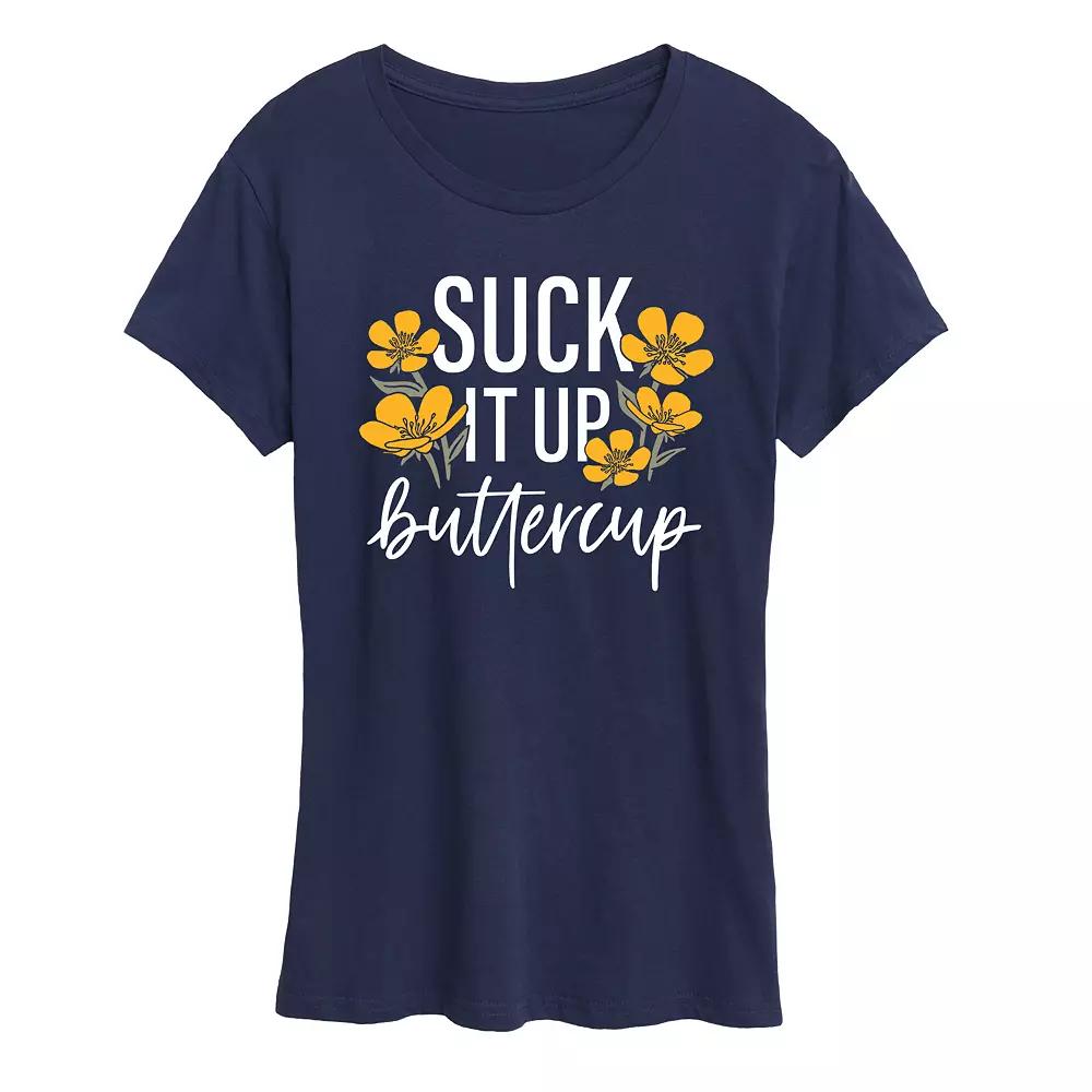 Women's Suck It Up Buttercup Graphic Tee, Girl's,  Product Image