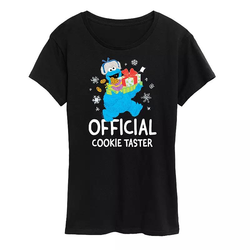 Women's Sesame Street Cookie Taster Graphic Tee, Girl's,  Product Image