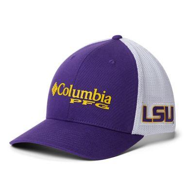 Men's Columbia Purple LSU Tigers Collegiate PFG Flex Hat,  Product Image