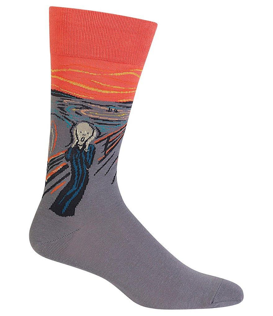 Hot Sox Novelty The Scream Crew Socks Product Image