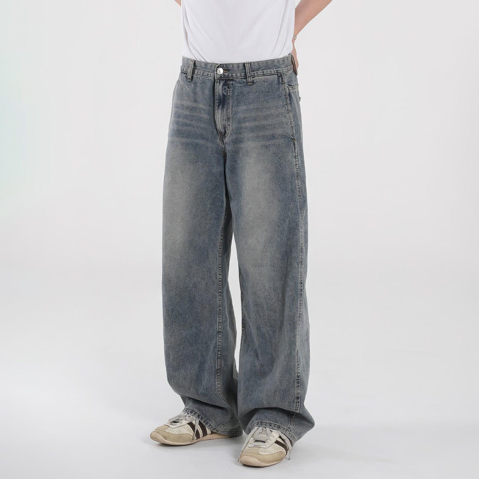 RT No. 12562 WASHED BLUE DENIM JEANS Product Image