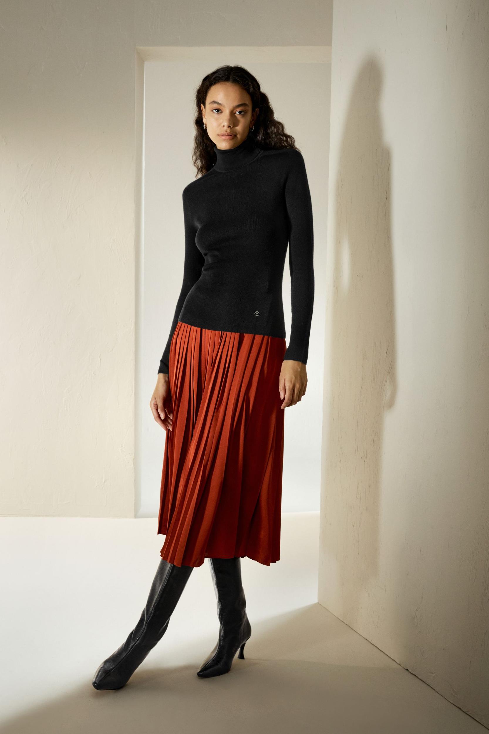 LILYSILK Silk Jumper Women'S - Brown Silk and Cashmere - Comfort Insulating Jumpers L Product Image