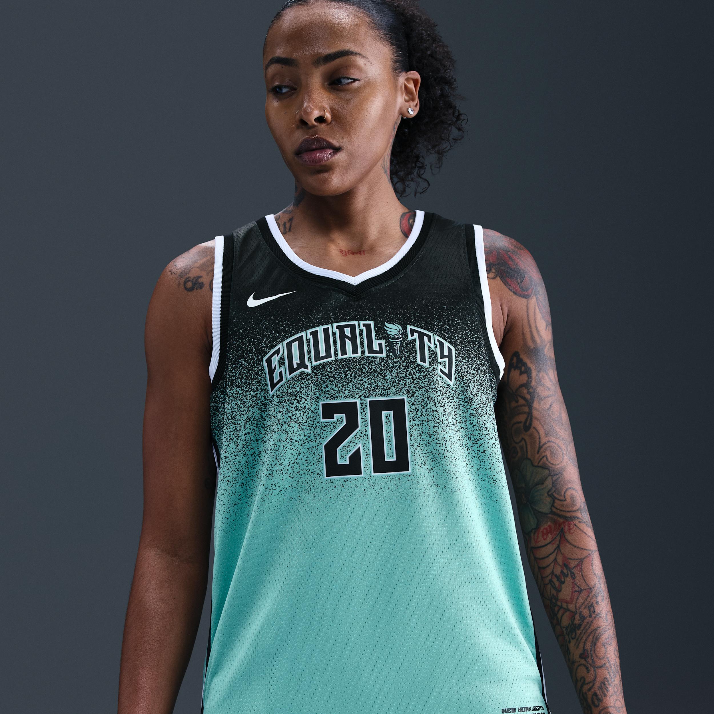 Women's Nike Sabrina Ionescu Mint New York Liberty 2023 Rebel Edition Victory Player Jersey,  Product Image