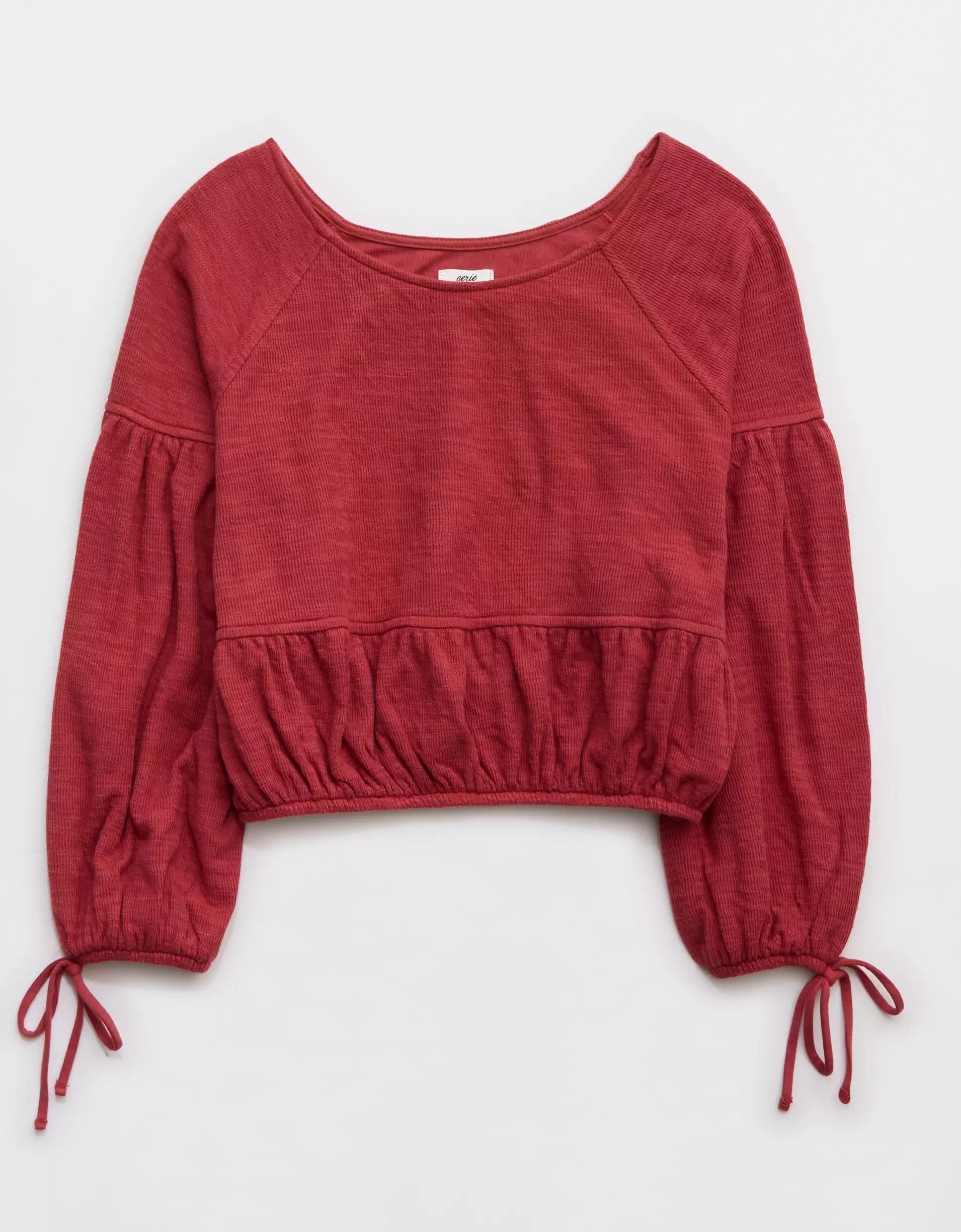 Aerie Endless Summer Cropped Sweatshirt Product Image