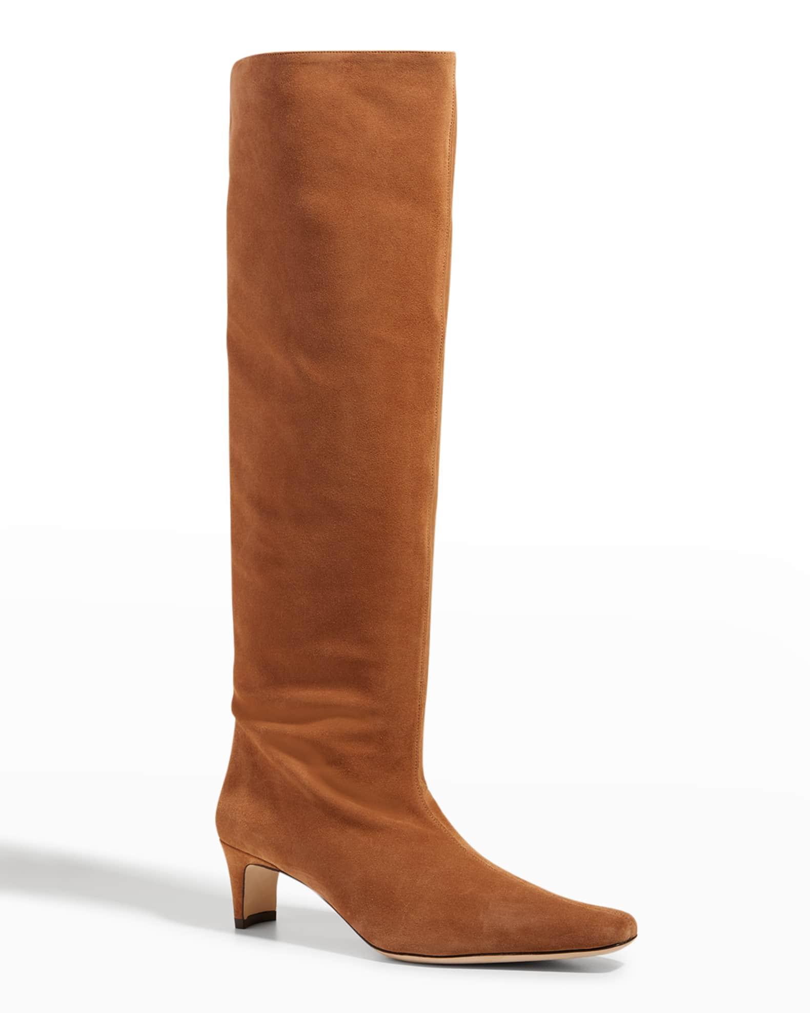 Wally Suede Patchwork Tall Boots Product Image