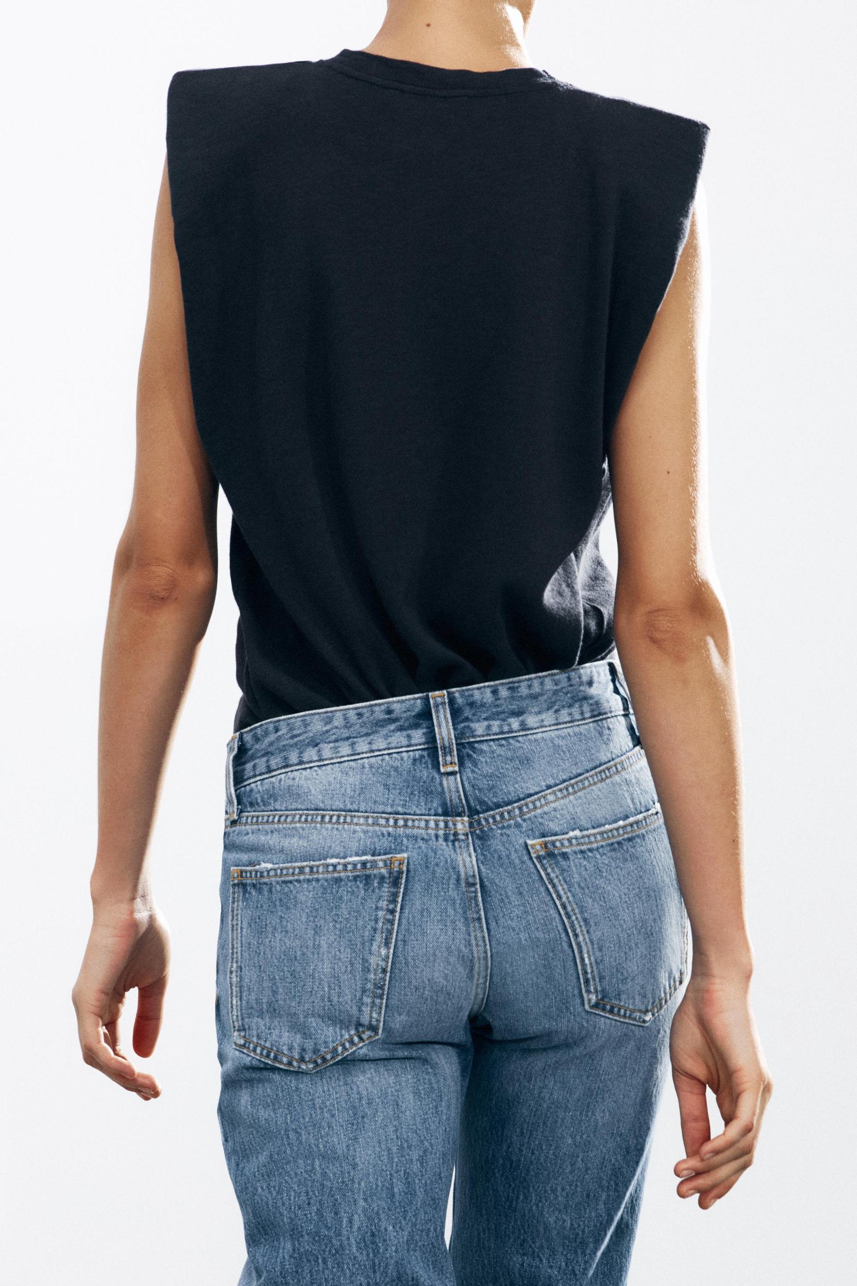ZW COLLECTION LOW-RISE CROPPED FLARE JEANS Product Image
