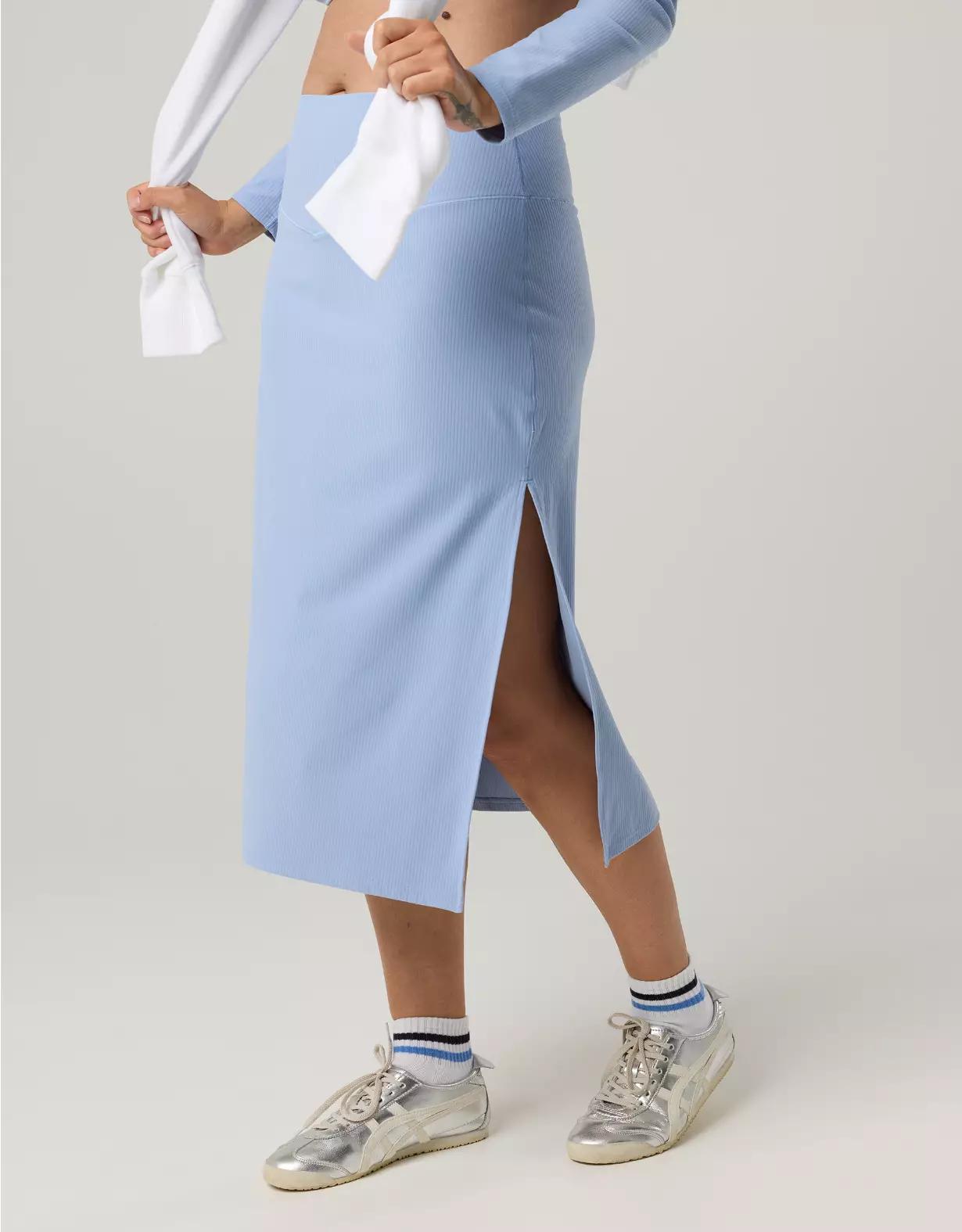 OFFLINE By Aerie Real Me XTRA Ribbed Midi Skirt Product Image