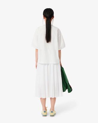 Women's Asymmetric Pleated Midi Skirt Product Image