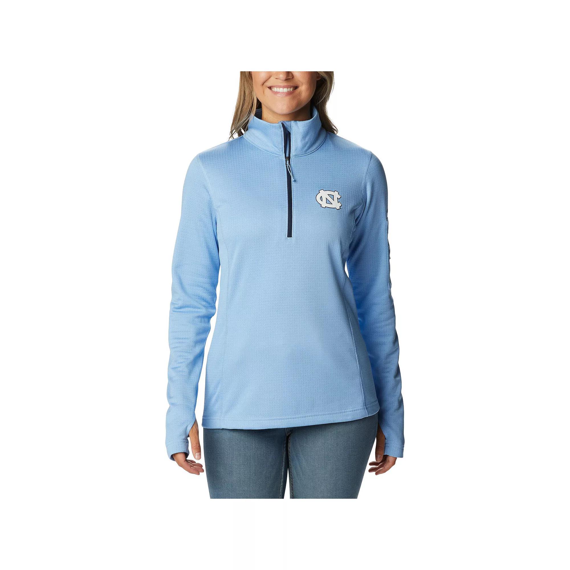 Women's Columbia Carolina Blue North Carolina Tar Heels Park View Omni-Wick Half-Zip Top, Size: 2XL, Light Product Image