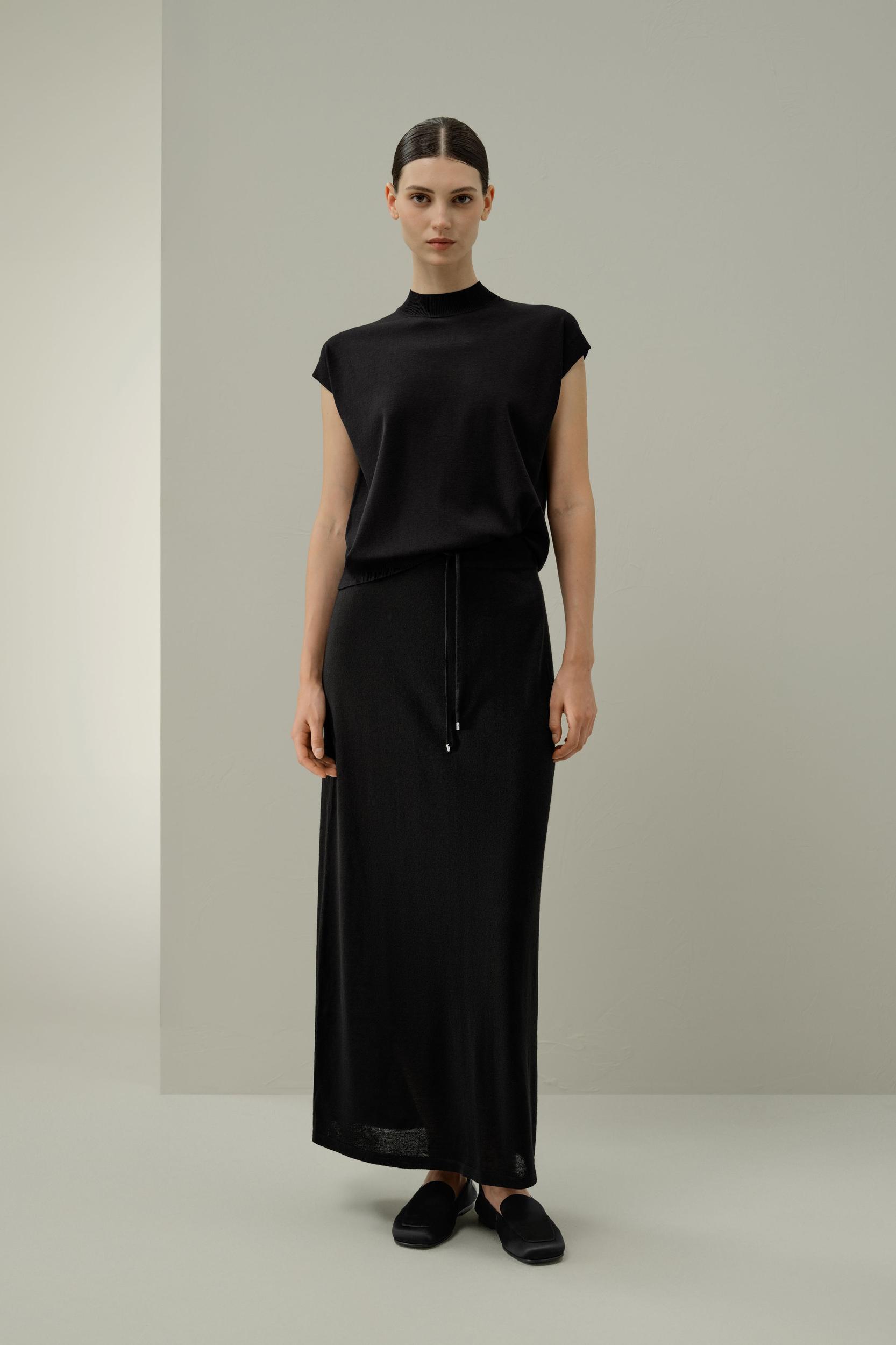 Mockneck Silk Cotton Blend Top Product Image