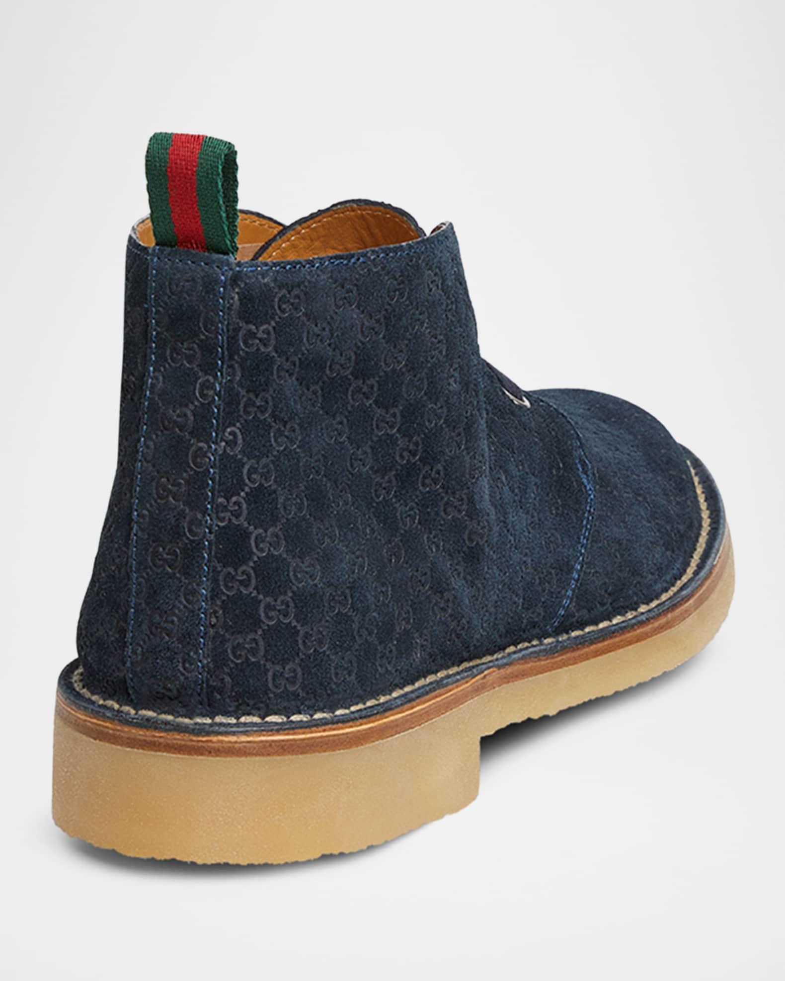 Men's Moreau GG Suede Lace-Up Ankle Boots Product Image