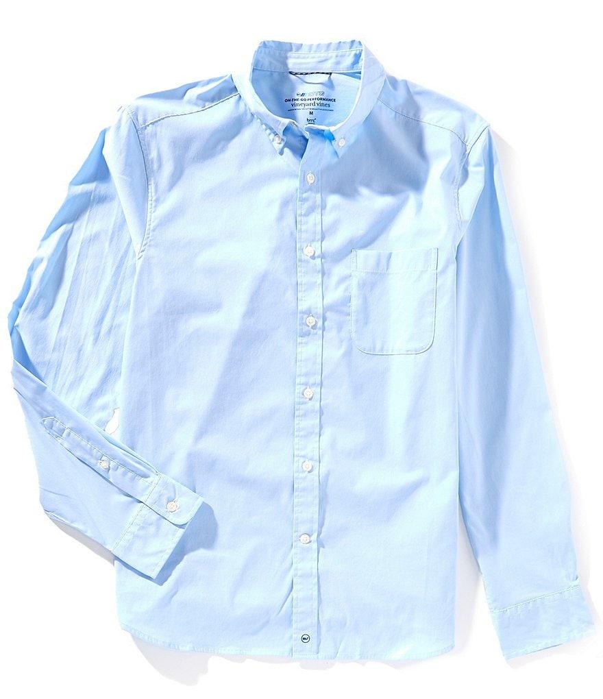 Vineyard Vines Brrr° Solid Performance Stretch Long Sleeve Woven Shirt Product Image