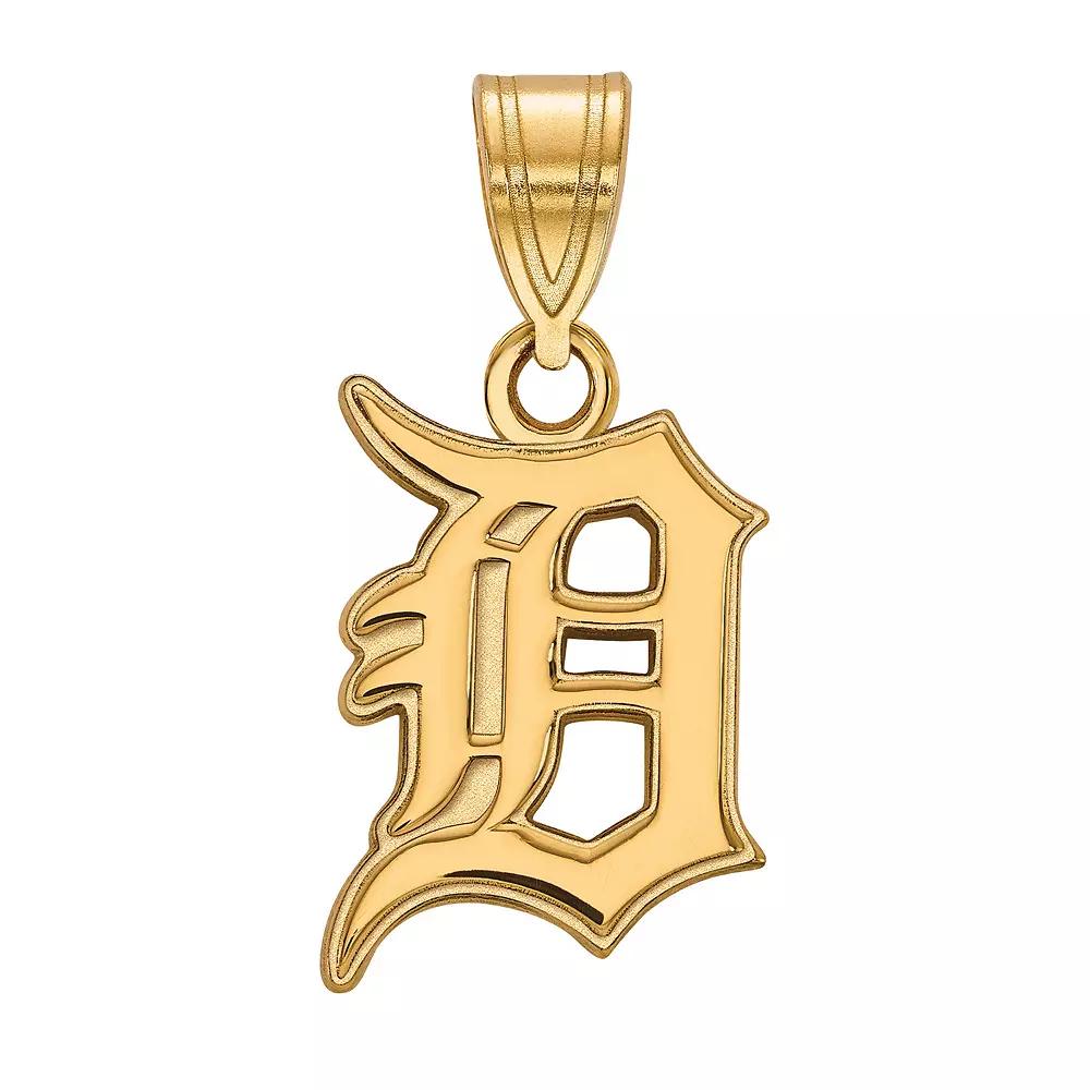 LogoArt Sterling Silver Detroit Tigers Medium Pendant, Women's, Size: 22 mm, Gold Tone Product Image