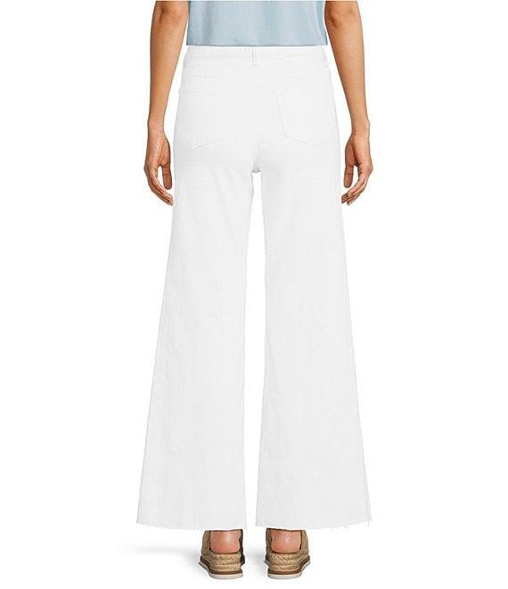Dear John Fiona High-Rise Wide Leg Raw Hem Jeans Product Image