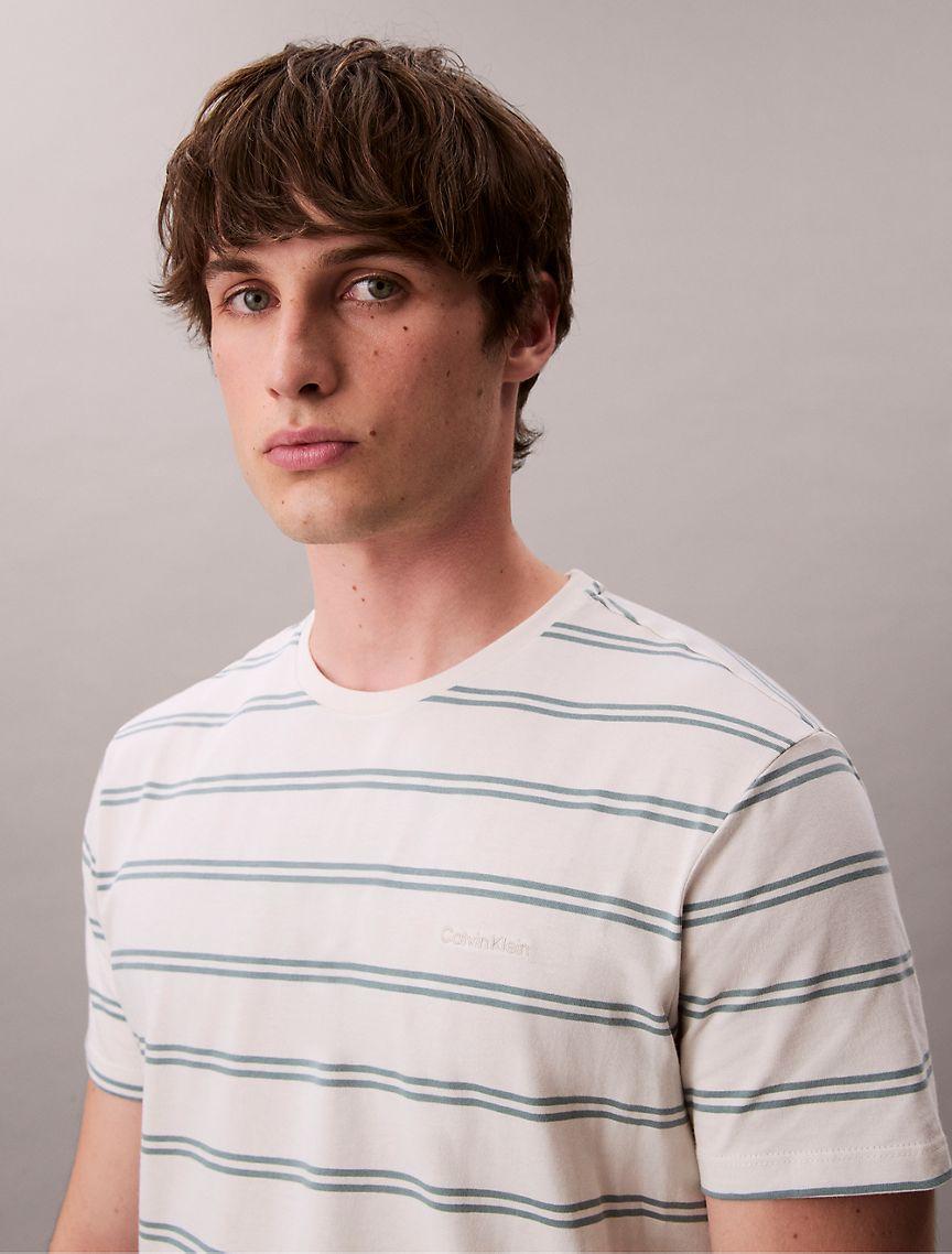 Liquid Touch Stripe Crewneck T-Shirt Product Image