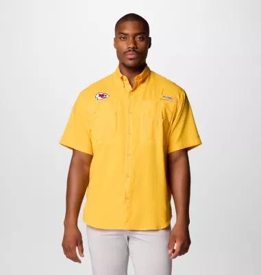 Columbia Mens PFG Tamiami Short Sleeve Shirt - Kansas City Chiefs- Product Image