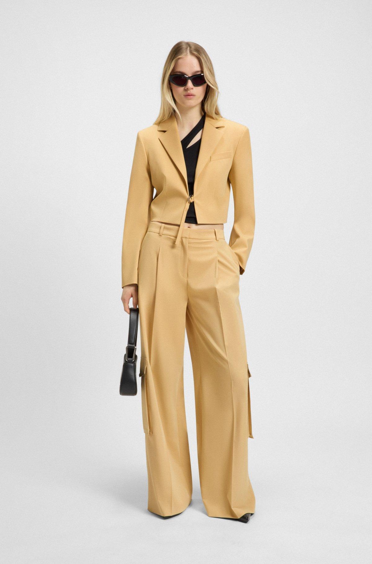 Relaxed-fit cargo trousers in stretch fabric Product Image