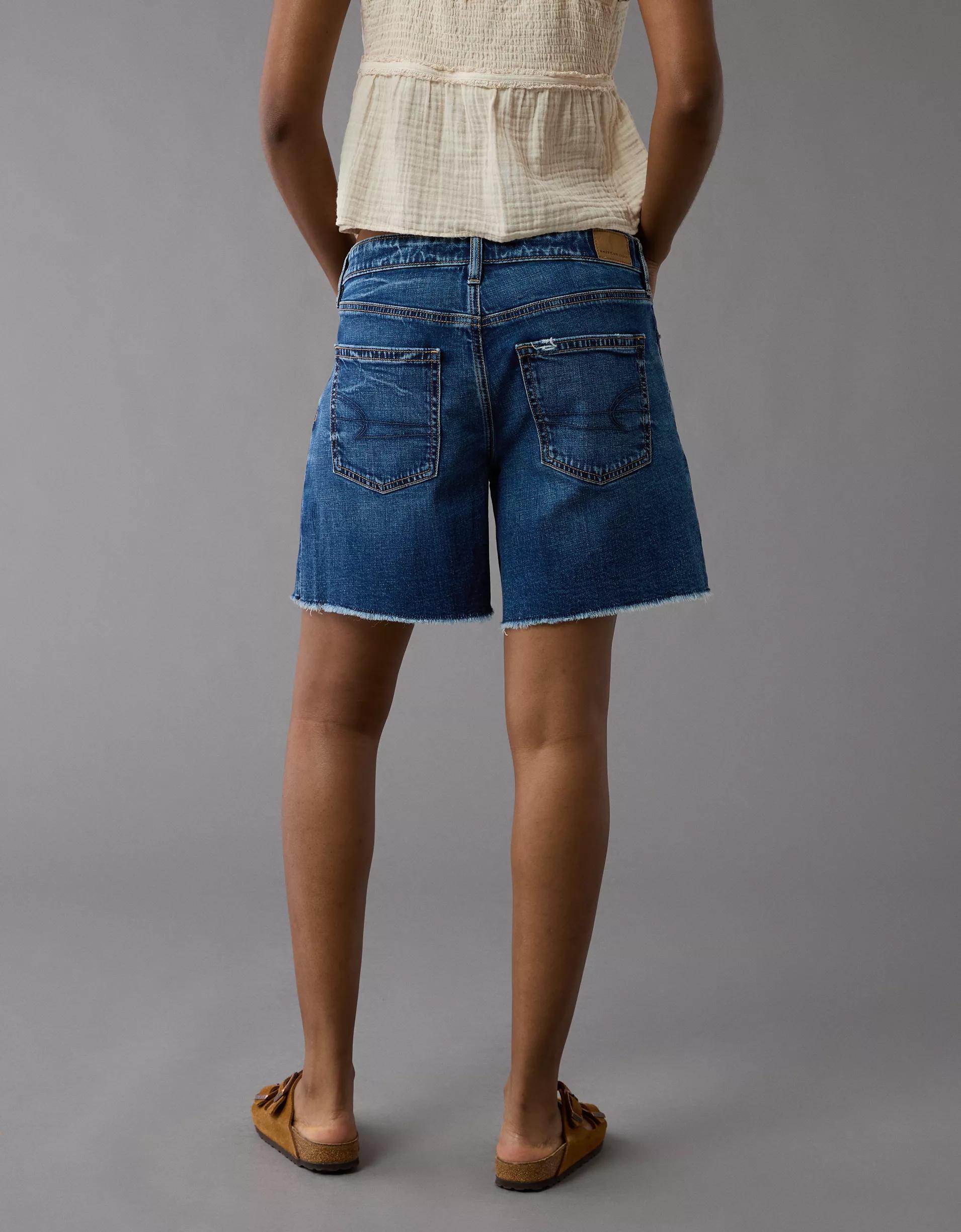 AE 8" Dreamy Drape Stretch Low-Rise Baggy Jort Product Image