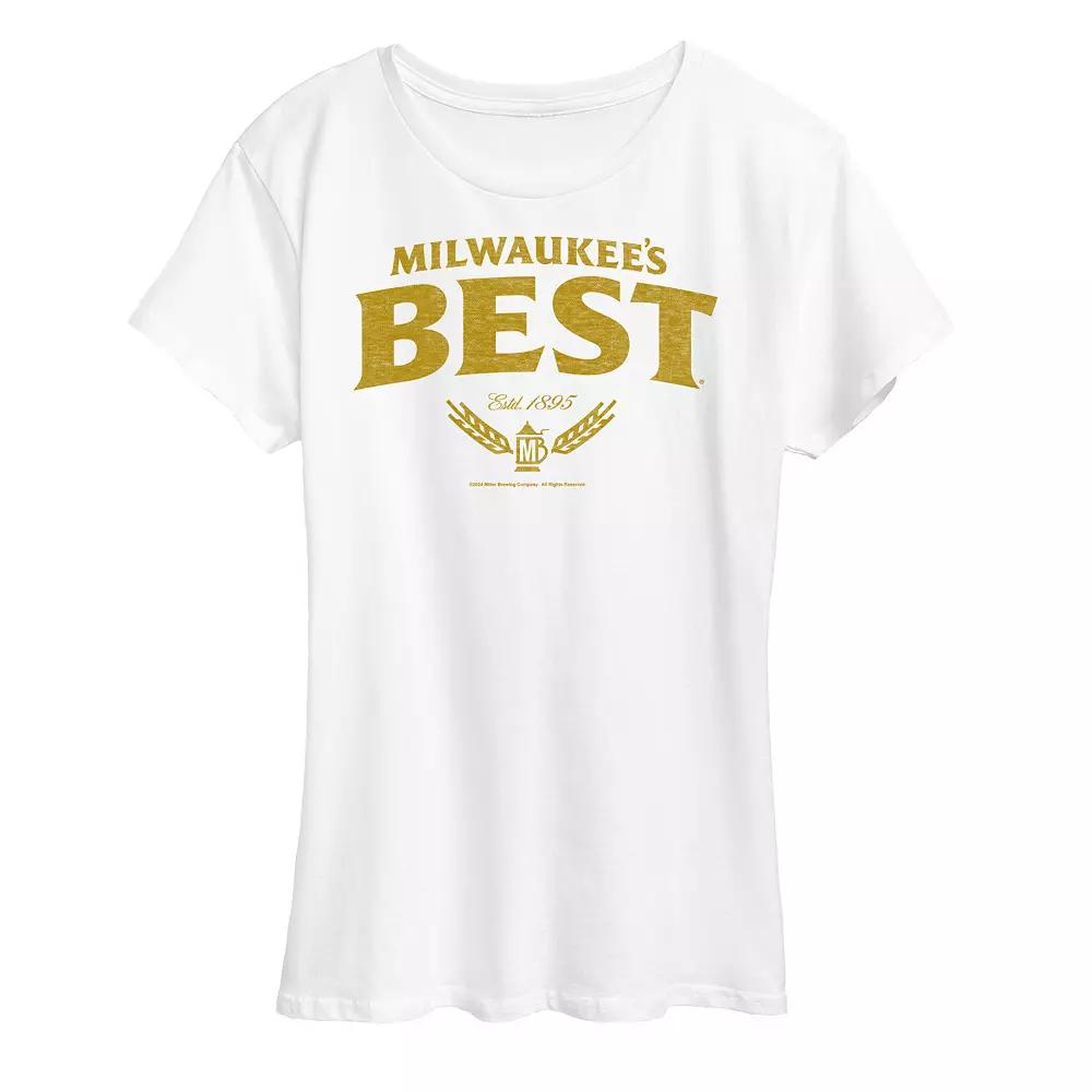 Women's Milwaukee's Best Distressed Logo Graphic Tee,  Product Image