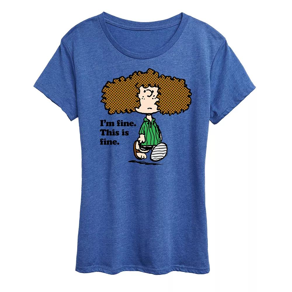 Women's Peanuts Patty I'm Fine Graphic Tee,  Product Image