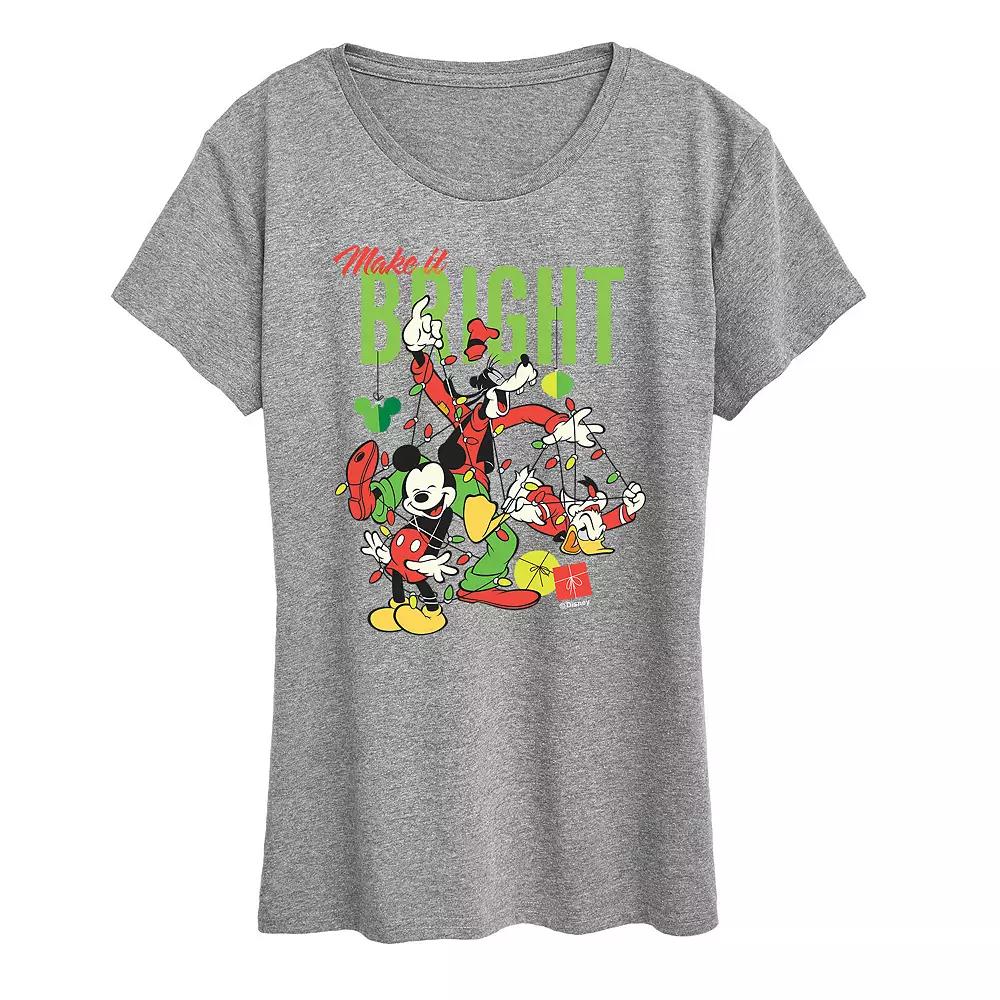 Disney's Mickey Mouse Women's Make It Bright Graphic Tee, Girl's,  Product Image