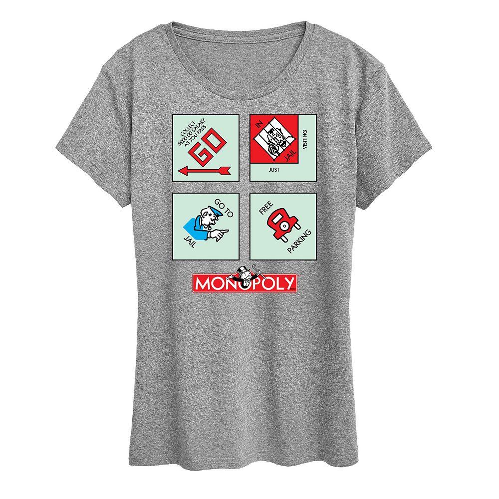 Women's Monopoly Corner Squares Graphic Tee,  Product Image