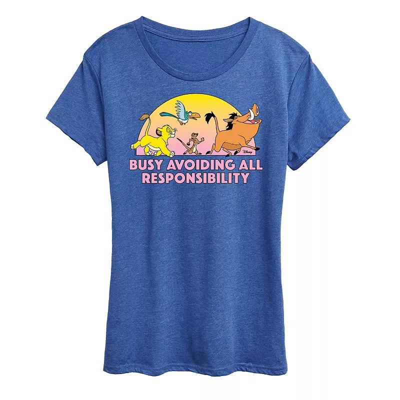 Disney's Lion King Women's Avoid Responsibility Graphic Tee,  Product Image