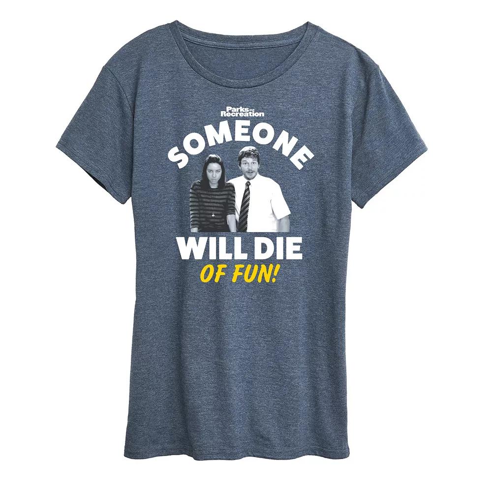 Women's Parks & Rec Die Of Fun Graphic Tee, Girl's,  Product Image