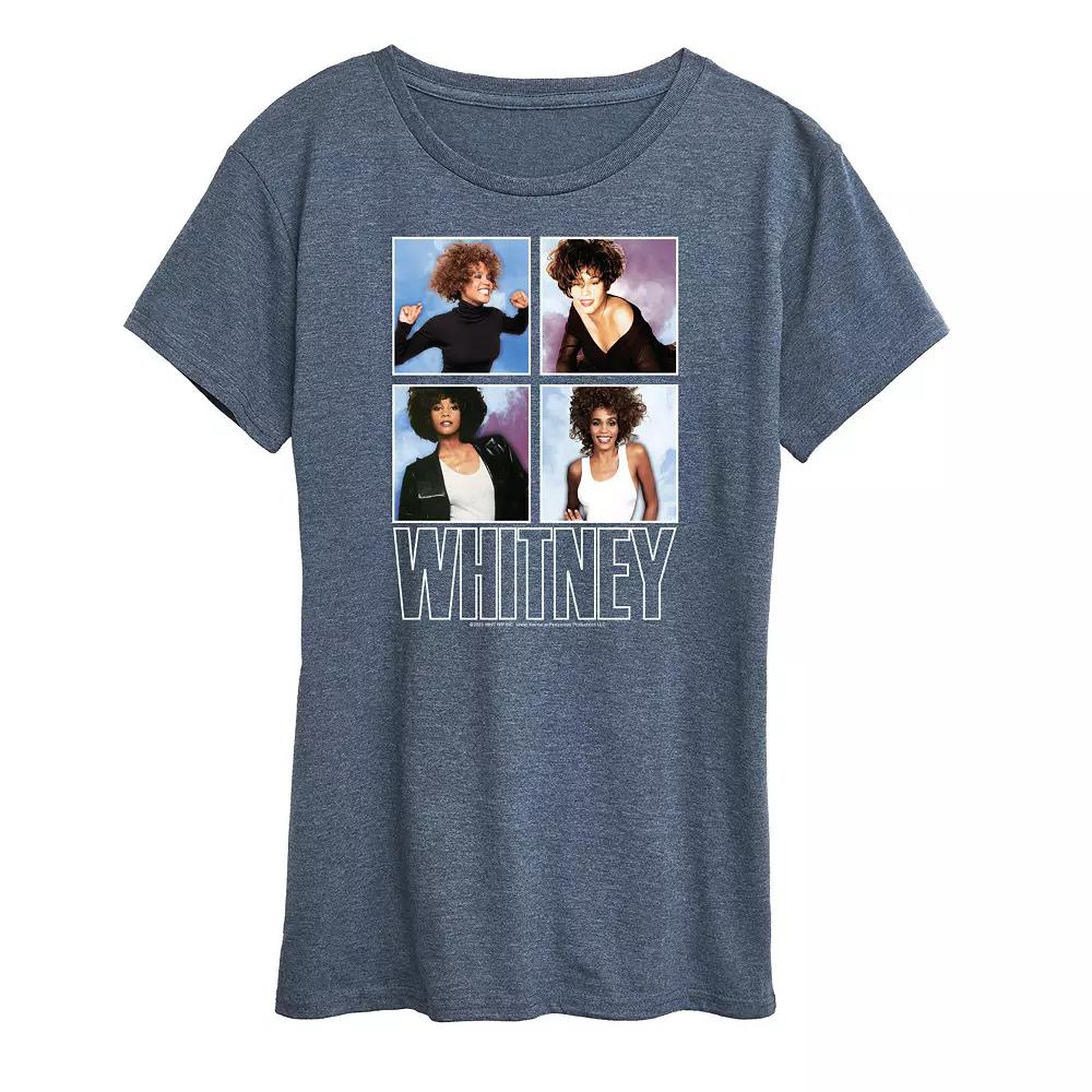 Women's Whitney Houston Grid Graphic Tee,  Product Image