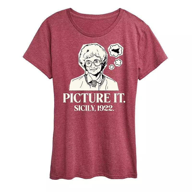 Women's Golden Girls Sophia Picture It Sicily Graphic Tee, Girl's,  Product Image