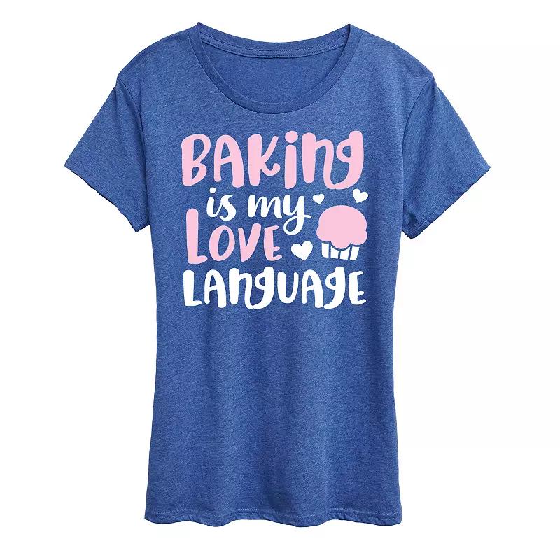 Women's Baking Is My Love Language Graphic Tee,  Product Image